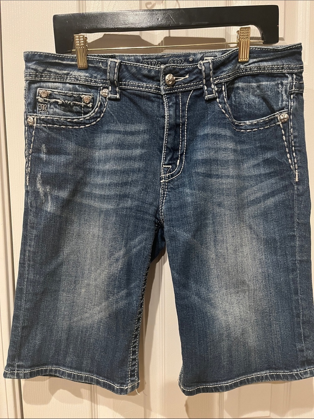 Miss Me Women's “Boyfriend Bermuda” Denim Shorts